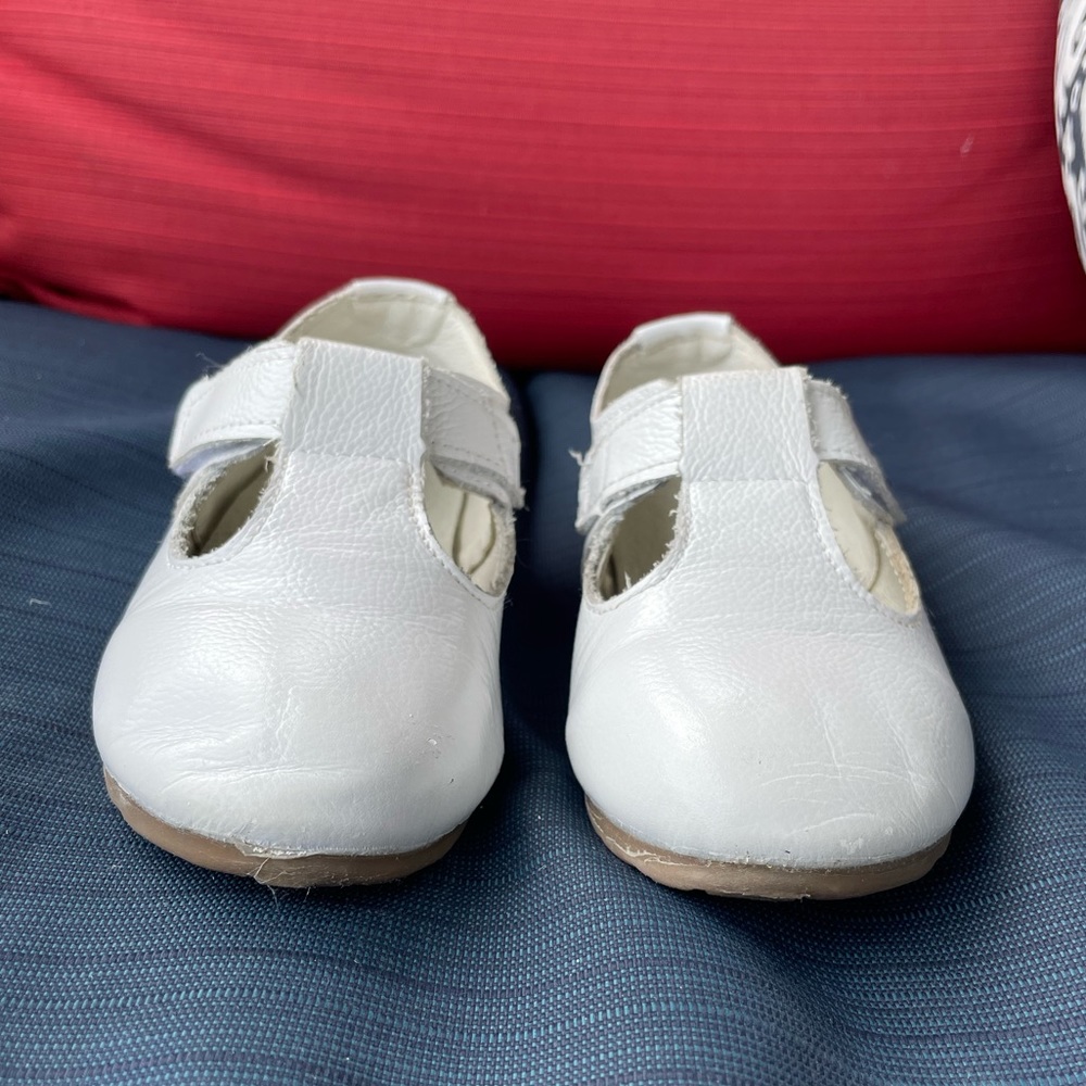 White leather Mary-Jane. Size 10.